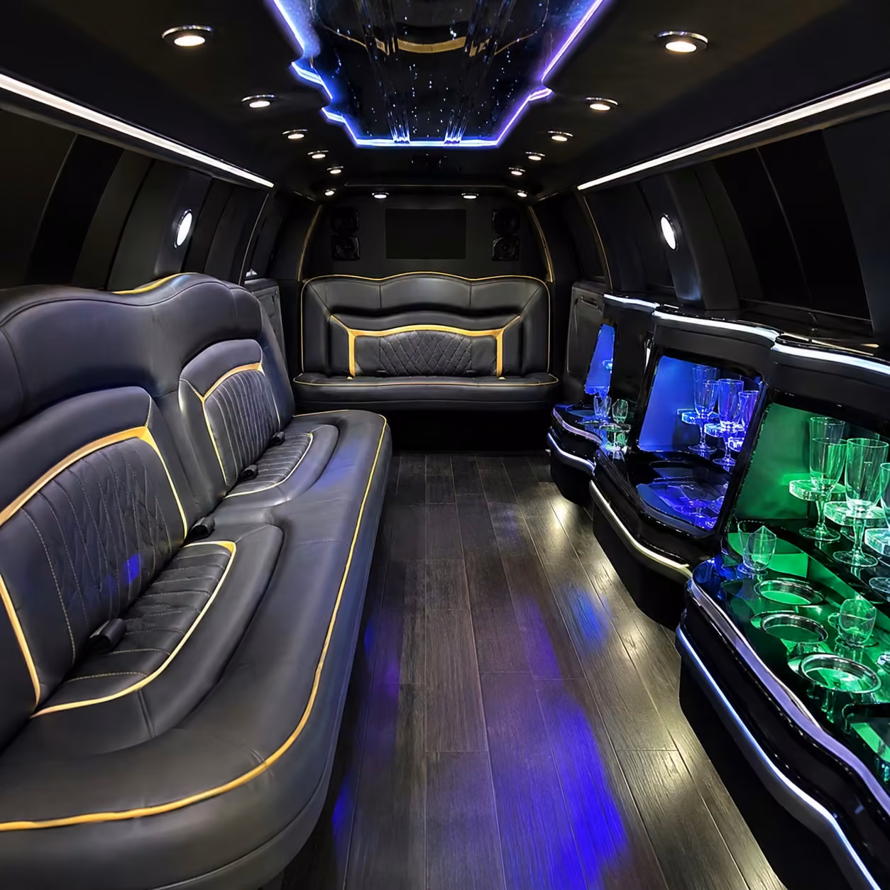 chrysler 300 limo inside