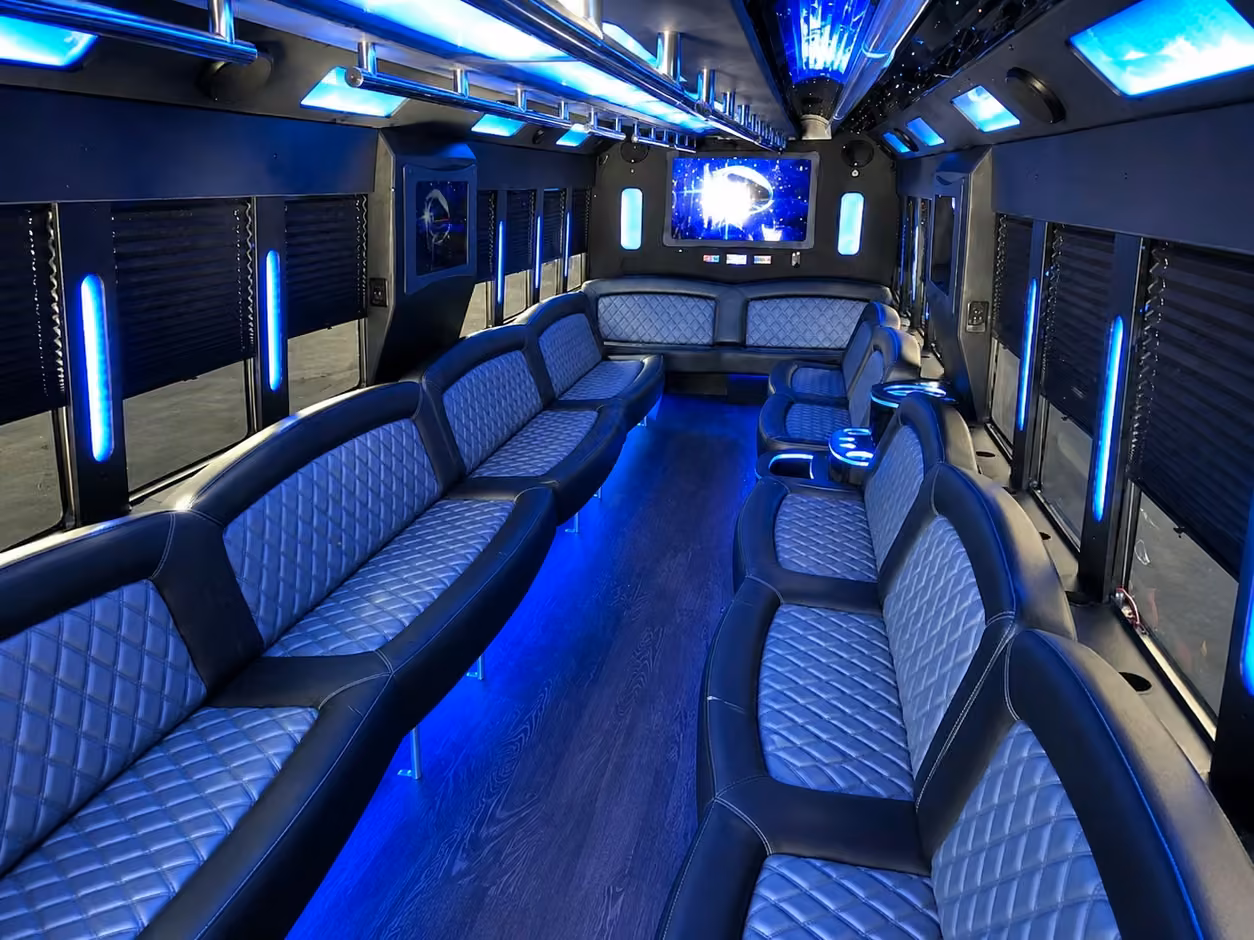 huntsville party bus interior